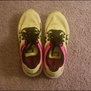 Neon Yellow & Pink Nike Sneakers